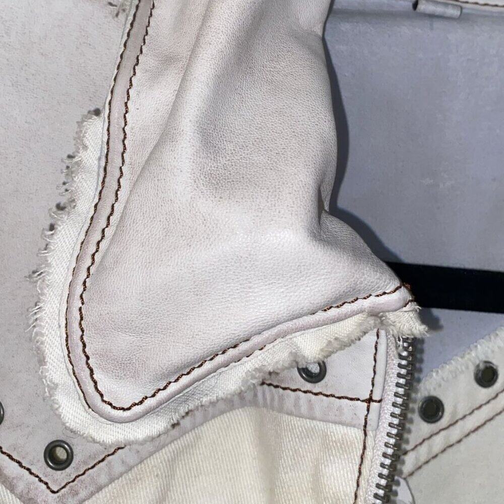 JAKETT New York Genuine Leather and Twill Lightweight Zip Jacket - Picture 12 of 14